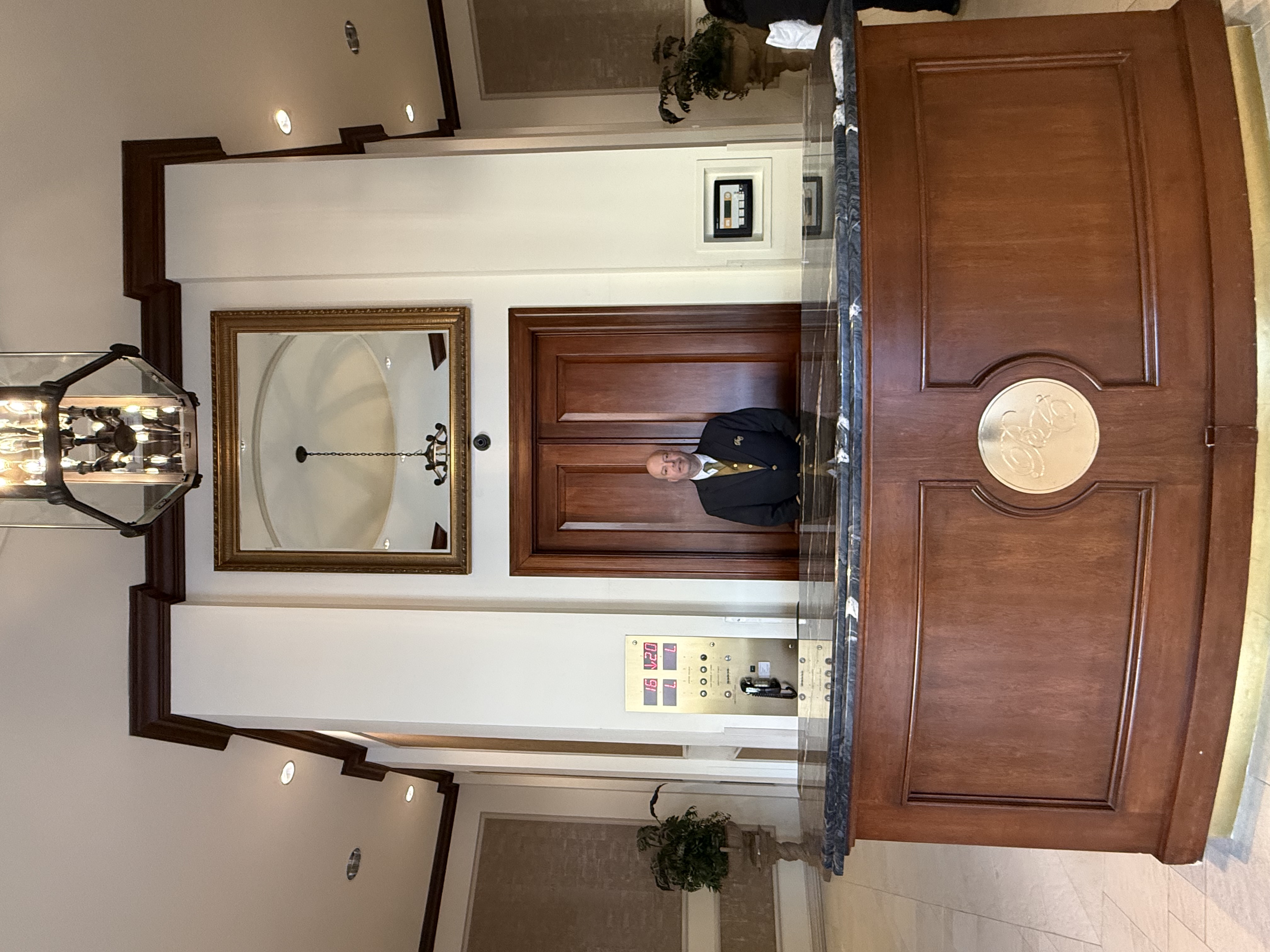 The Bay Club lobby concierge and package room