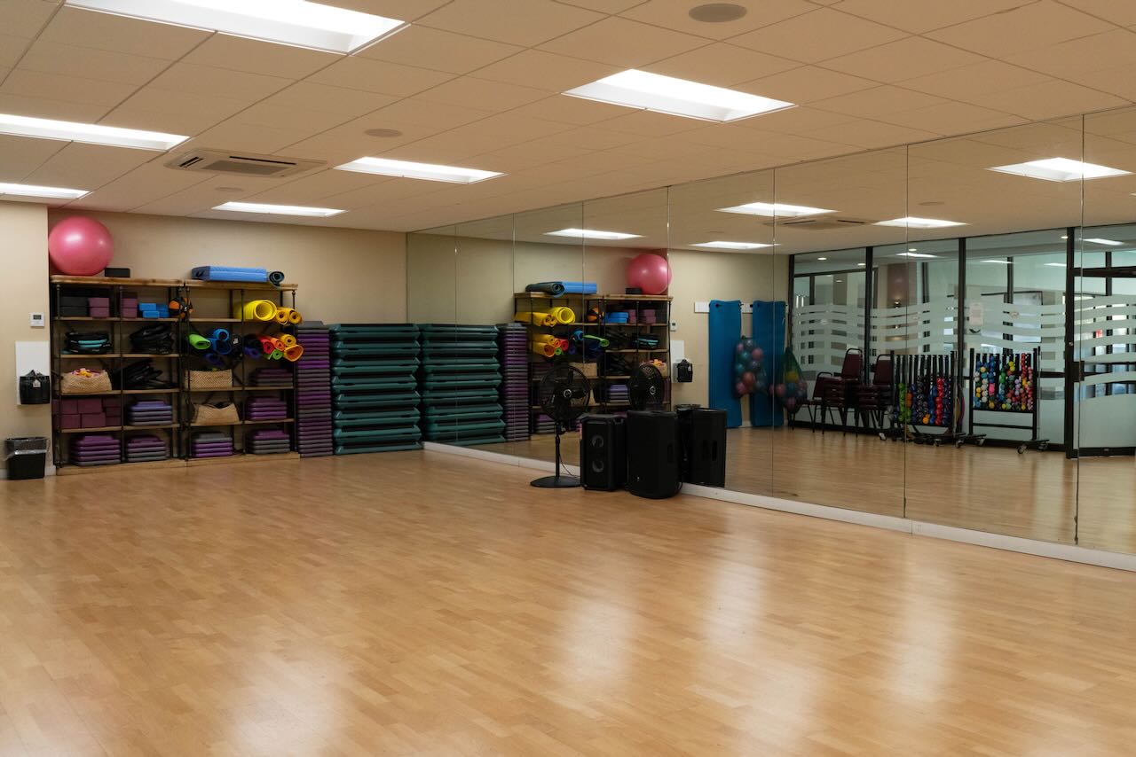 Group fitness studio