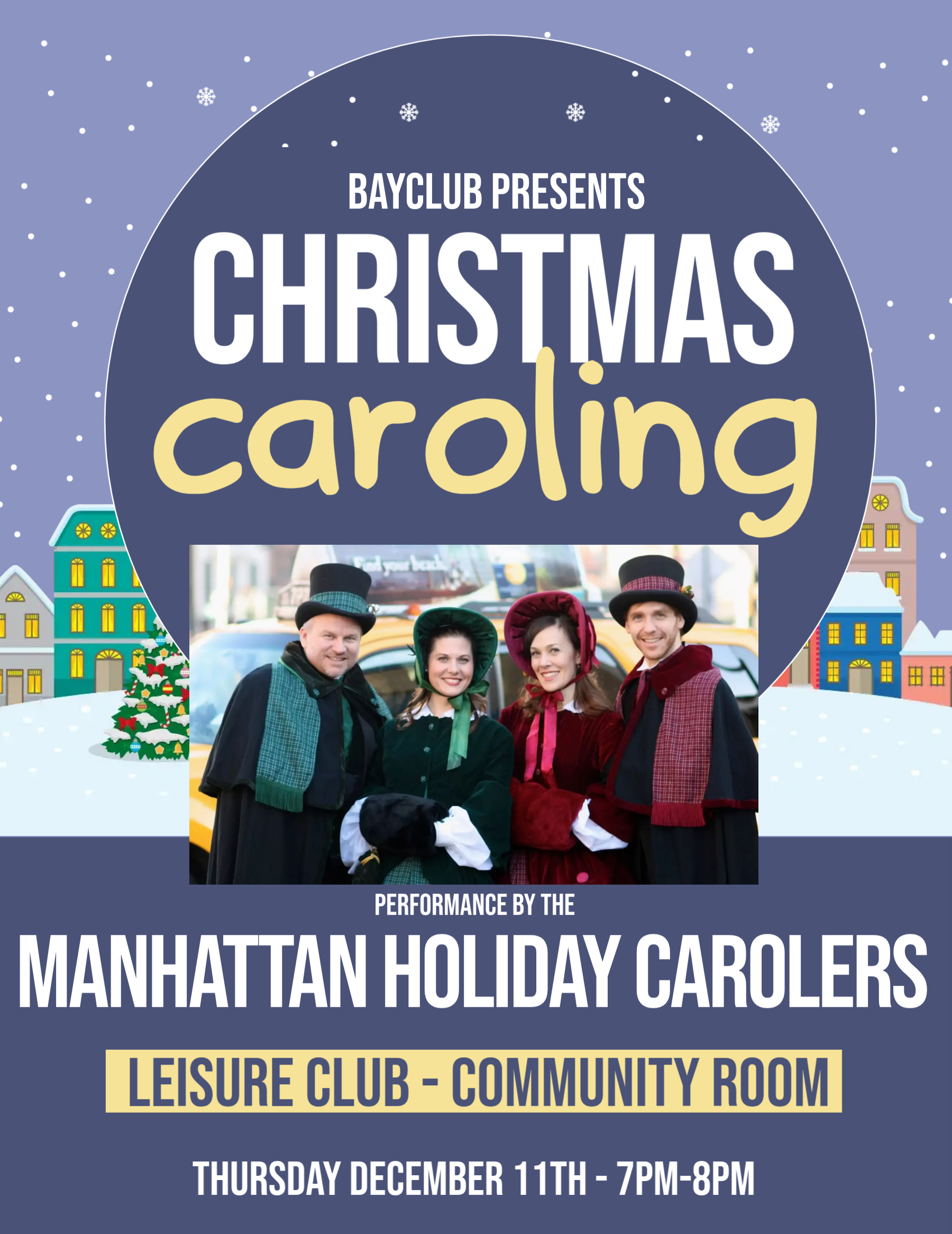 Christmas Caroling flyer