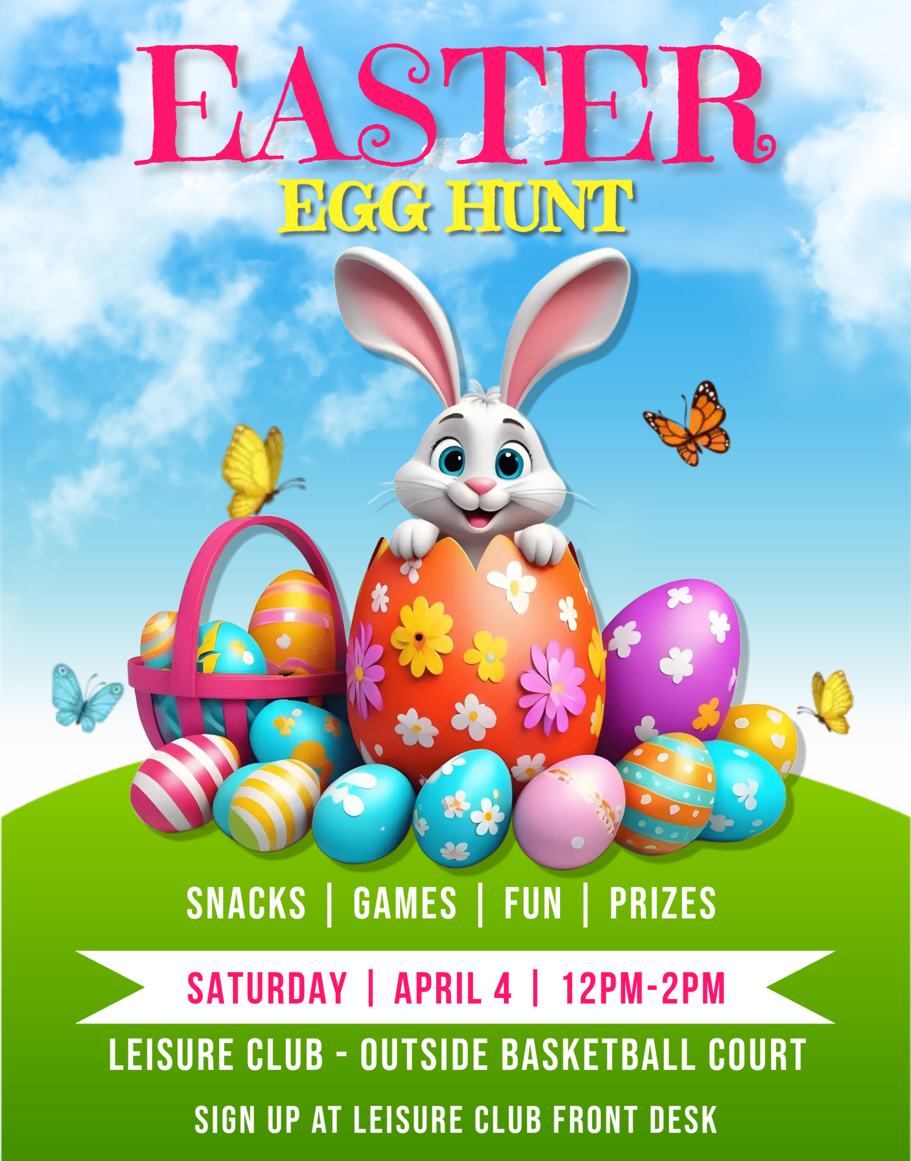 Easter Egg Hunt flyer