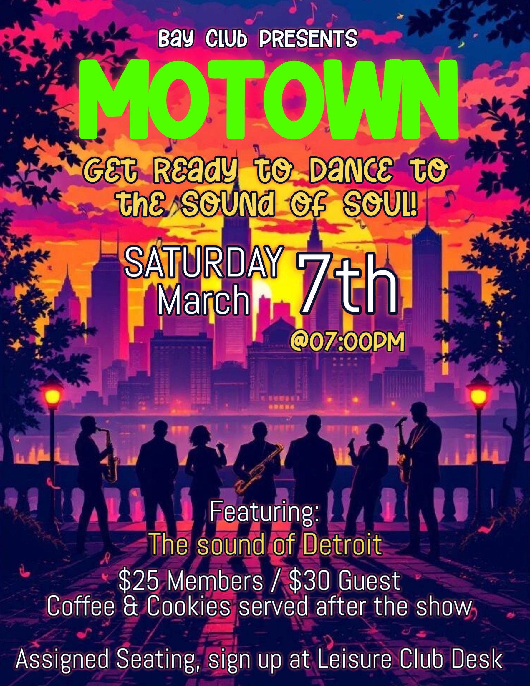 Motown Night flyer