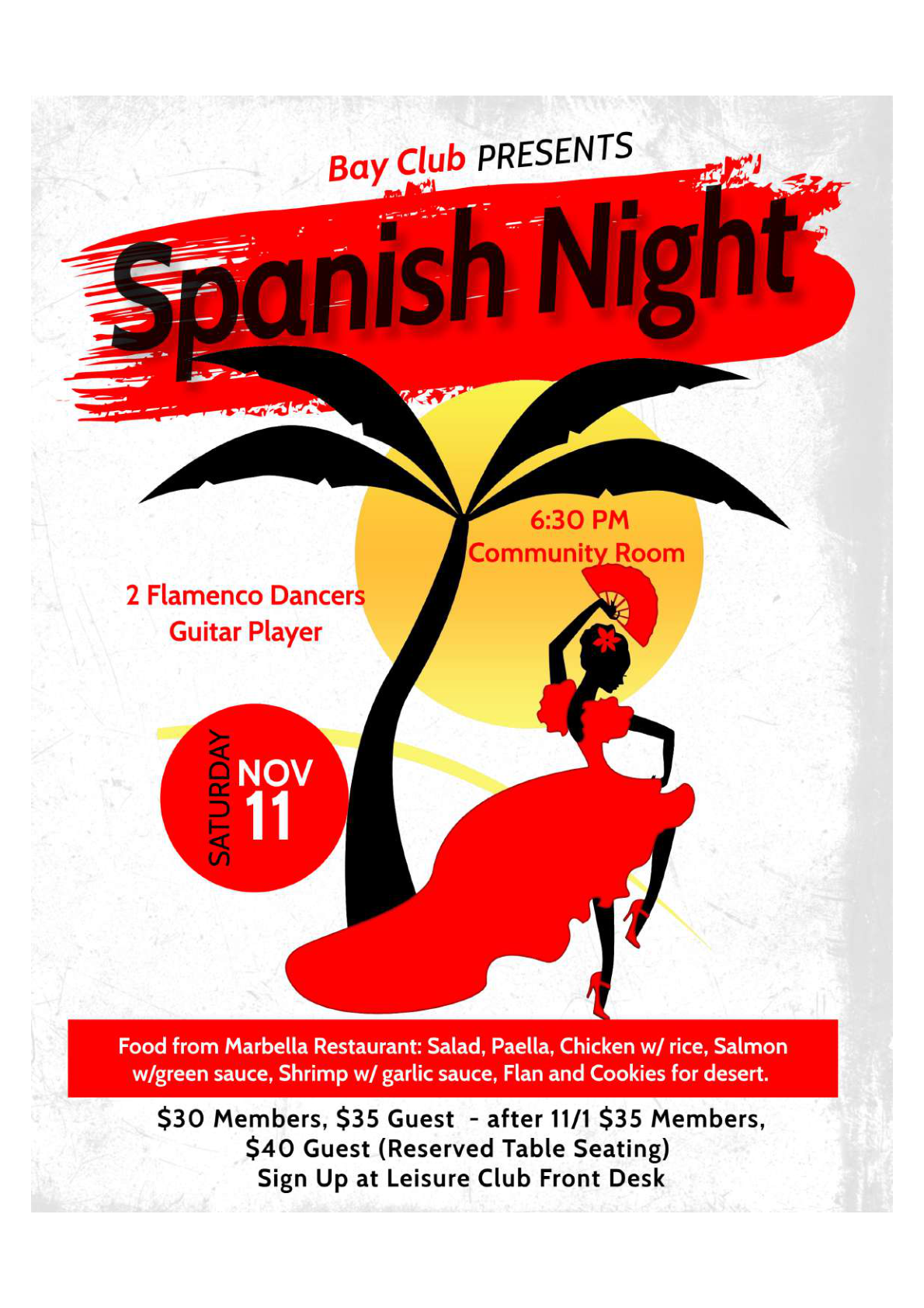 Spanish Night flyer