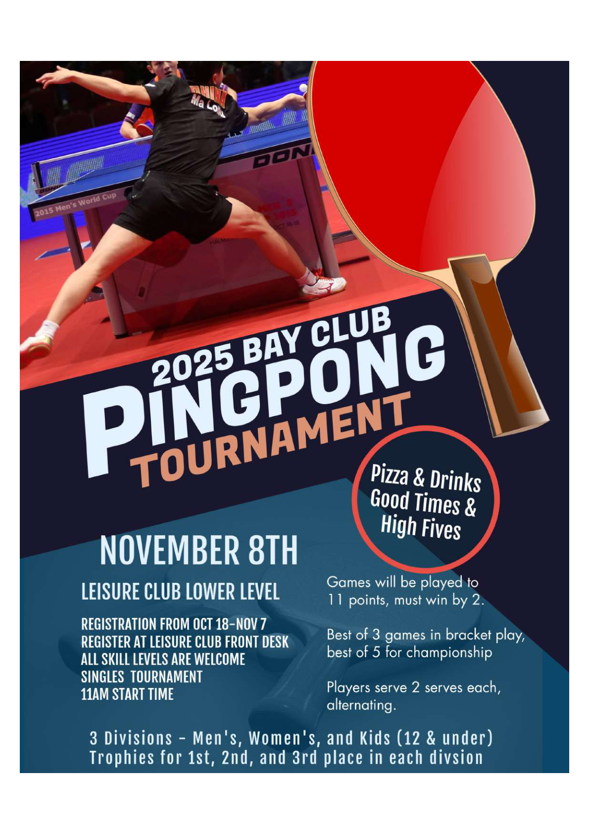 Pingpong Tournament flyer