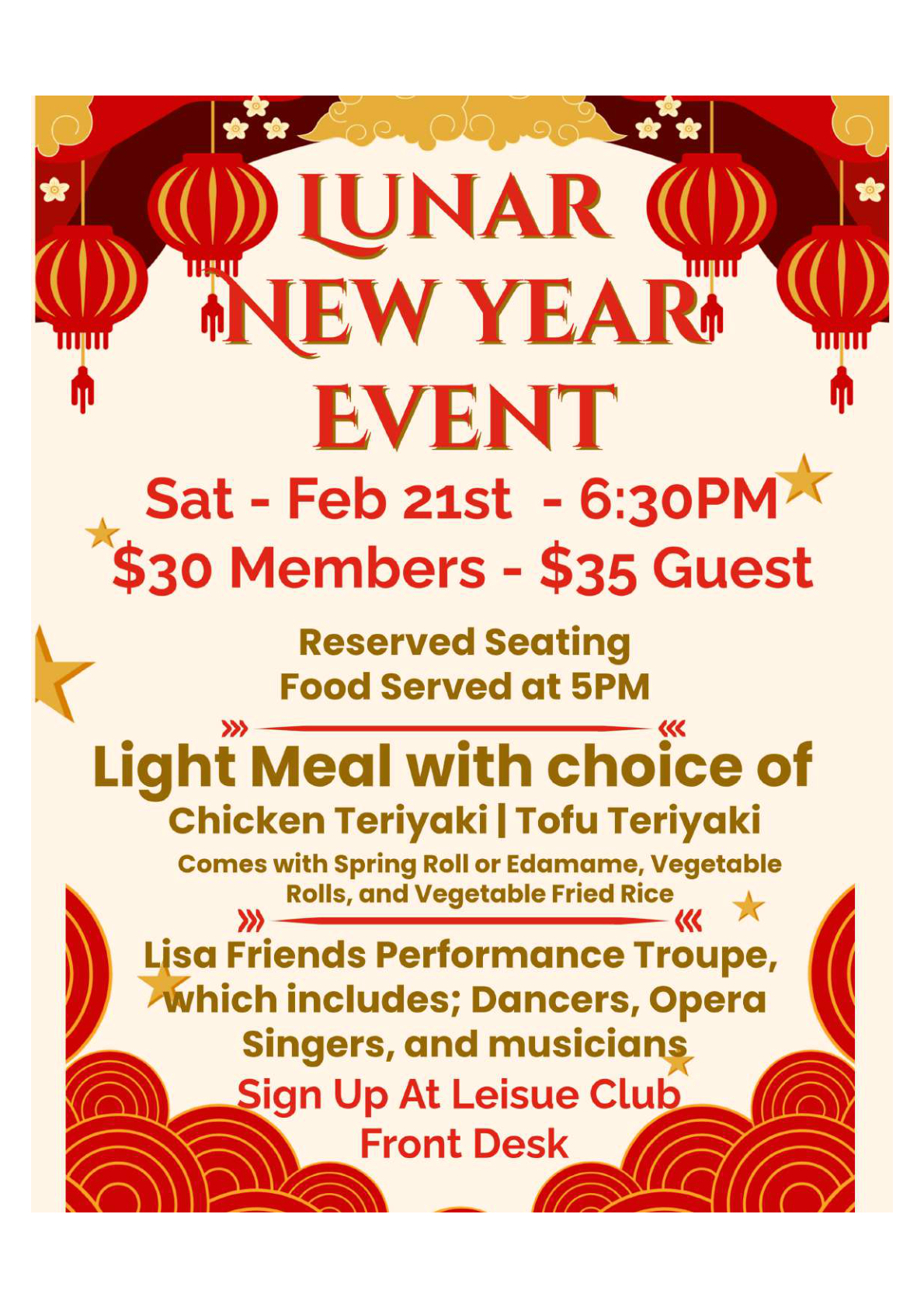 Lunar New Year event flyer