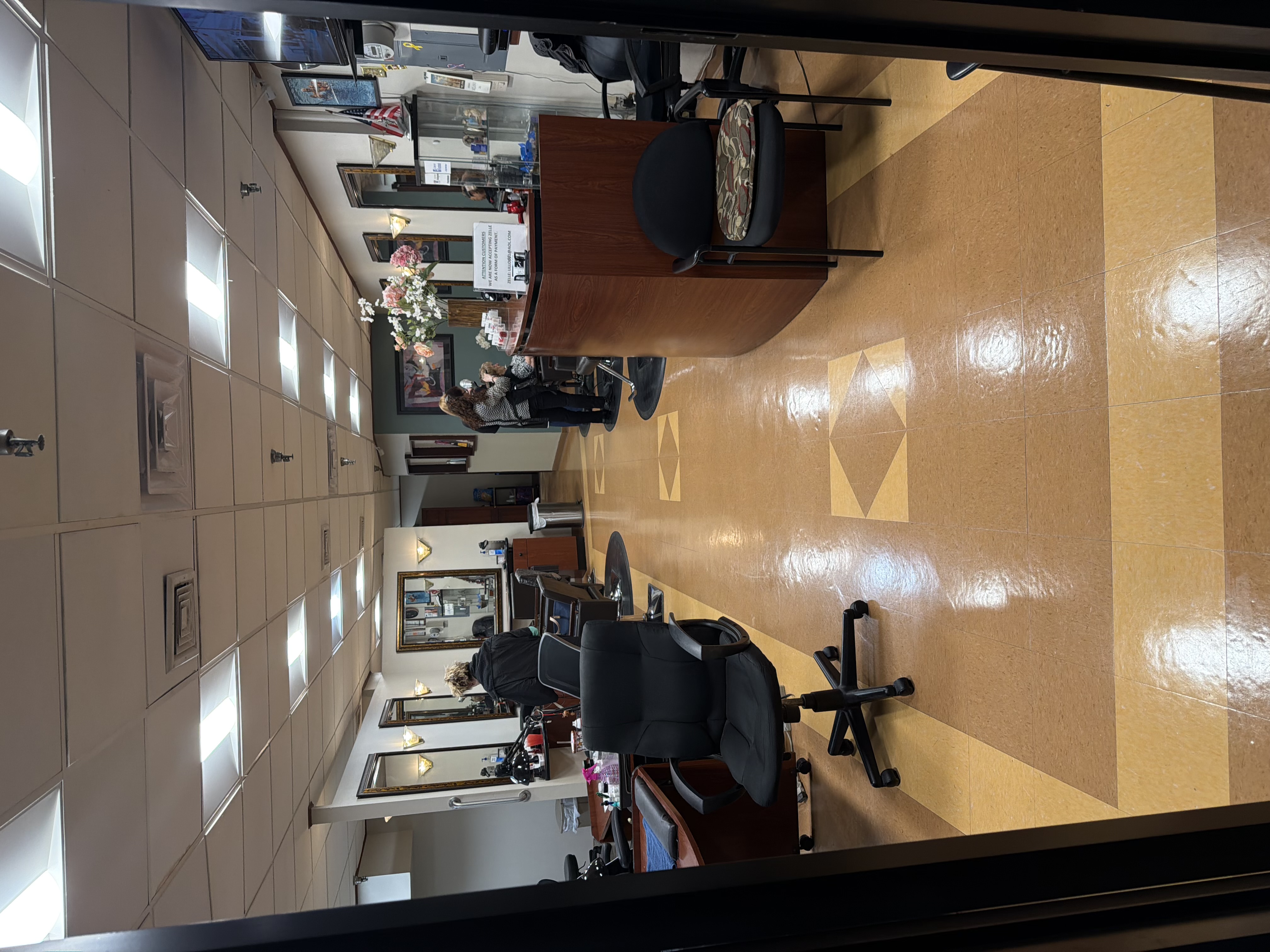 On-site hair salon interior