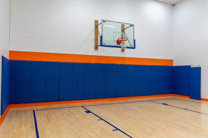 Indoor basketball court